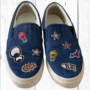 🛍️Zara Trafaluc denim slip ons